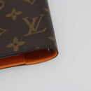 LOUIS VUITTON Monogram Agenda Koala PM Planner Cover Orange R21015 Auth 194629A-10
