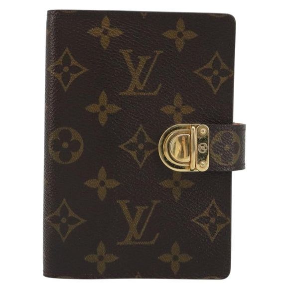 LOUIS VUITTON Monogram Agenda Koala PM Planner Cover Orange R21015 Auth 194629A
