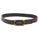 LOUIS VUITTON Damier Ebene Ceinture Anne Van Tours Belt M9677 LV Auth 194632-1
