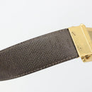 LOUIS VUITTON Damier Ebene Ceinture Anne Van Tours Belt M9677 LV Auth 194632-10
