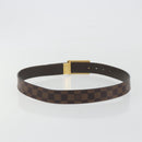 LOUIS VUITTON Damier Ebene Ceinture Anne Van Tours Belt M9677 LV Auth 194632-2