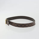 LOUIS VUITTON Damier Ebene Ceinture Anne Van Tours Belt M9677 LV Auth 194632-3