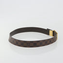 LOUIS VUITTON Damier Ebene Ceinture Anne Van Tours Belt M9677 LV Auth 194632-4