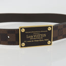 LOUIS VUITTON Damier Ebene Ceinture Anne Van Tours Belt M9677 LV Auth 194632-5