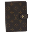 LOUIS VUITTON Monogram Agenda PM Day Planner Cover R20005 LV Auth 194635-13