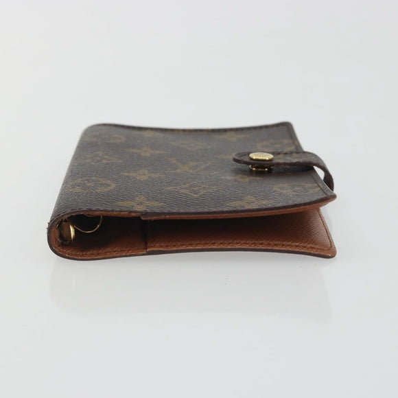 LOUIS VUITTON Monogram Agenda PM Day Planner Cover R20005 LV Auth 194635