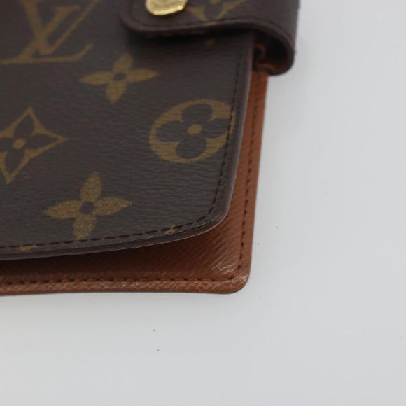 LOUIS VUITTON Monogram Agenda PM Day Planner Cover R20005 LV Auth 194635