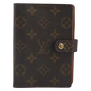 LOUIS VUITTON Monogram Agenda PM Day Planner Cover R20005 LV Auth 194636-2