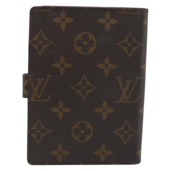 LOUIS VUITTON Monogram Agenda PM Day Planner Cover R20005 LV Auth 194636