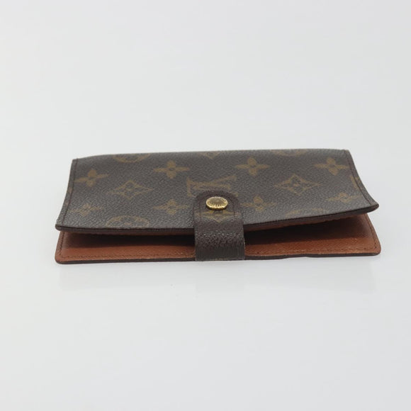 LOUIS VUITTON Monogram Agenda PM Day Planner Cover R20005 LV Auth 194636
