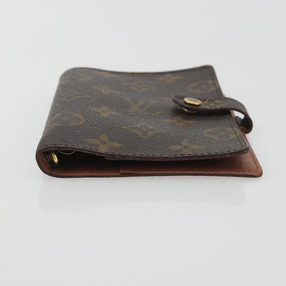 LOUIS VUITTON Monogram Agenda PM Day Planner Cover R20005 LV Auth 194636