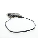 Salvatore Ferragamo Gancini Shoulder Bag Metal Leather Black Silver Auth 194638V-7