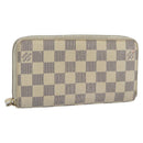 LOUIS VUITTON Damier Azur Zippy Wallet Long Wallet N60019 LV Auth 194639-1