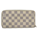 LOUIS VUITTON Damier Azur Zippy Wallet Long Wallet N60019 LV Auth 194639-2