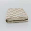 LOUIS VUITTON Damier Azur Zippy Wallet Long Wallet N60019 LV Auth 194639-4