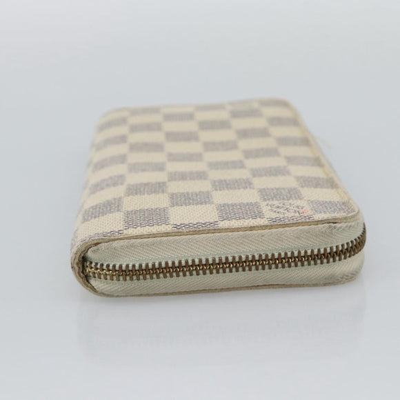 LOUIS VUITTON Damier Azur Zippy Wallet Long Wallet N60019 LV Auth 194639