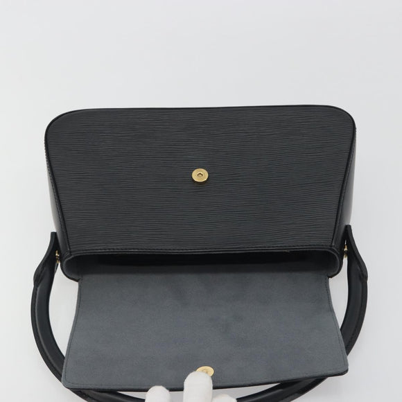 LOUIS VUITTON Epi Mini Looping Shoulder Bag SPO Black LV Auth 194642SM