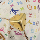 LOUIS VUITTON Monogram Multicolor Speedy 30 Bag White Bron M92643 LV Auth 194650-13