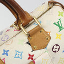 LOUIS VUITTON Monogram Multicolor Speedy 30 Bag White Bron M92643 LV Auth 194650-15