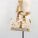 LOUIS VUITTON Monogram Multicolor Speedy 30 Bag White Bron M92643 LV Auth 194650-25