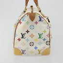 LOUIS VUITTON Monogram Multicolor Speedy 30 Bag White Bron M92643 LV Auth 194650-4