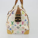 LOUIS VUITTON Monogram Multicolor Speedy 30 Bag White Bron M92643 LV Auth 194650-5