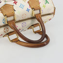 LOUIS VUITTON Monogram Multicolor Speedy 30 Bag White Bron M92643 LV Auth 194650-7