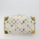 LOUIS VUITTON Monogram Multicolor Speedy 30 Bag White Bron M92643 LV Auth 194650-9