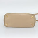 PRADA Galleria Hand Bag Safiano 2way Beige Gold Auth 194655A-11