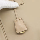 PRADA Galleria Hand Bag Safiano 2way Beige Gold Auth 194655A-16