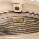 PRADA Galleria Hand Bag Safiano 2way Beige Gold Auth 194655A-18