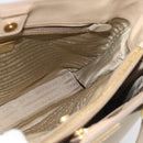 PRADA Galleria Hand Bag Safiano 2way Beige Gold Auth 194655A-20