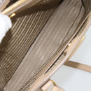 PRADA Galleria Hand Bag Safiano 2way Beige Gold Auth 194655A-27