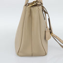PRADA Galleria Hand Bag Safiano 2way Beige Gold Auth 194655A-4
