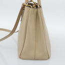 PRADA Galleria Hand Bag Safiano 2way Beige Gold Auth 194655A-5