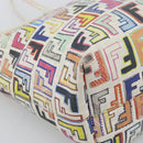 FENDI Zucca Canvas Tote Bag PVC Multicolor Gold Auth 194657V-15