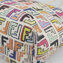 FENDI Zucca Canvas Tote Bag PVC Multicolor Gold Auth 194657V-16