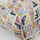 FENDI Zucca Canvas Tote Bag PVC Multicolor Gold Auth 194657V-17