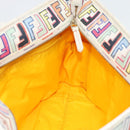 FENDI Zucca Canvas Tote Bag PVC Multicolor Gold Auth 194657V-19