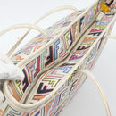 FENDI Zucca Canvas Tote Bag PVC Multicolor Gold Auth 194657V-6
