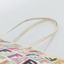 FENDI Zucca Canvas Tote Bag PVC Multicolor Gold Auth 194657V-8