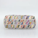FENDI Zucca Canvas Tote Bag PVC Multicolor Gold Auth 194657V-5