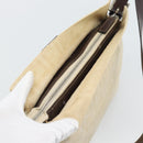 FENDI Zucca Canvas Mamma Baguette Shoulder Bag Ivory Silver Auth 194658-6