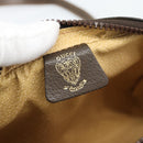 GUCCI GG Supreme Web Sherry Line Shoulder Bag PVC Beige Gold Auth 194659A-15