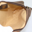 GUCCI GG Supreme Web Sherry Line Shoulder Bag PVC Beige Gold Auth 194659A-17
