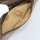 GUCCI GG Supreme Web Sherry Line Shoulder Bag PVC Beige Gold Auth 194659A-19