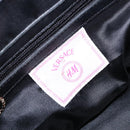 VERSACE Chain Shoulder Bag Leather H&M Collaboration Black Gold Auth 194660A-10