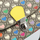 GUCCI GG Supreme Shoulder Bag PVC 2way Beige Silver 525515 Auth 194662M-16