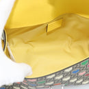 GUCCI GG Supreme Shoulder Bag PVC 2way Beige Silver 525515 Auth 194662M-18