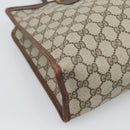 GUCCI GG Supreme Web Sherry Line Hand Bag PVC Beige Gold 002 4083 39 Auth 194663-11